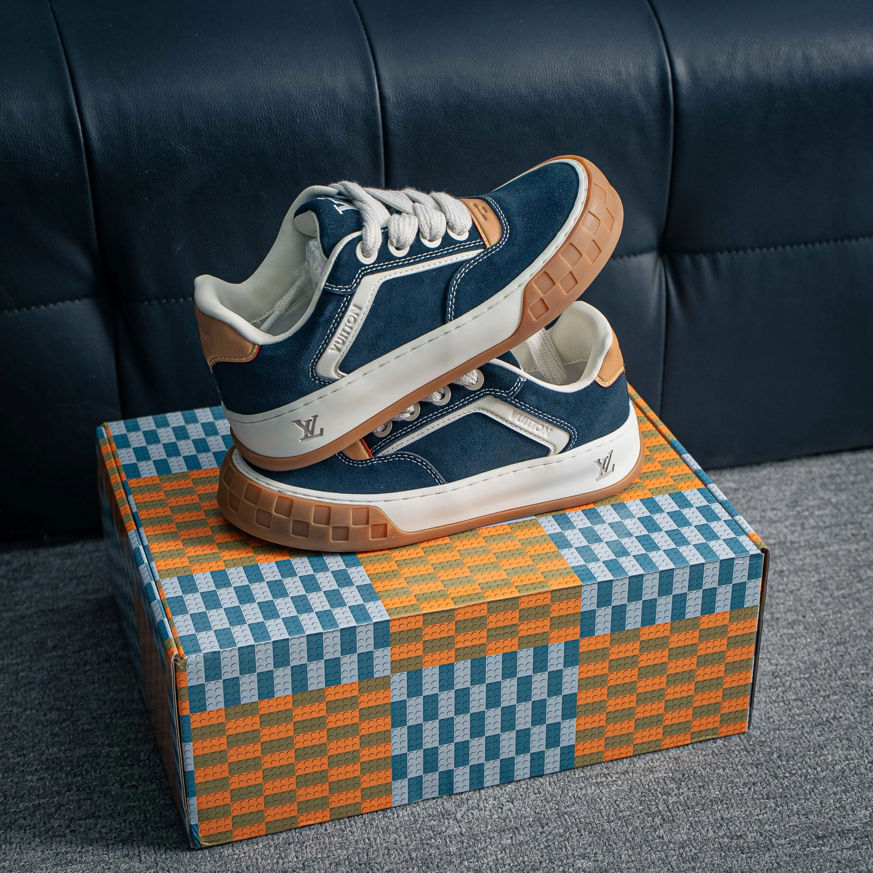 YS Premium -- LOUIS VUITTON Tilted Series｜2026 LV Tilted Low Sneakers Series Low-Top Retro Skate Shoes